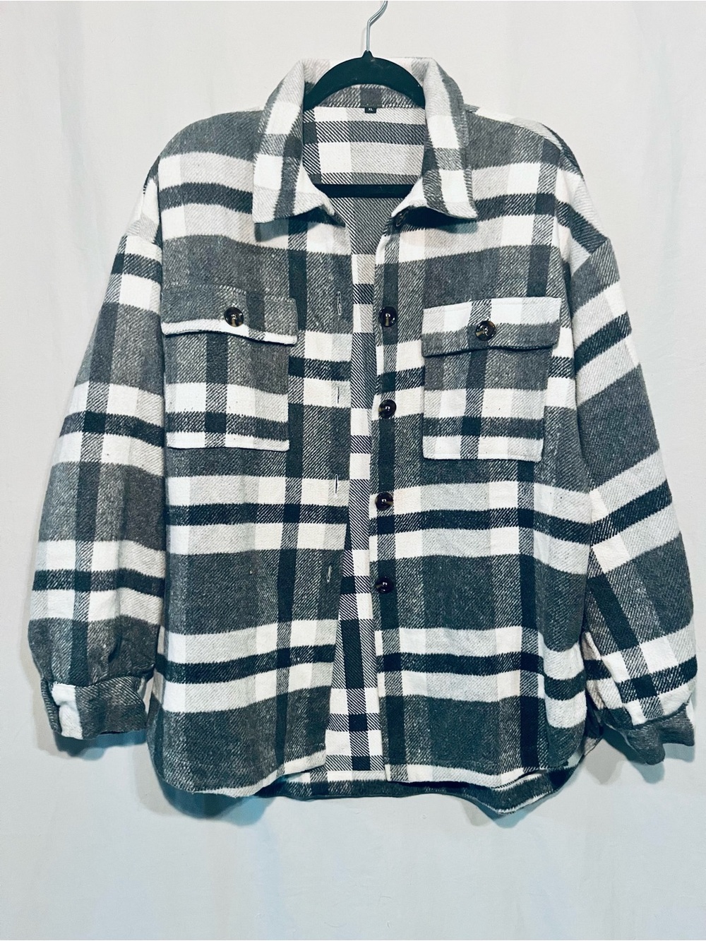 Black and White Plaid Flannel